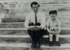 Michael Fong with his father