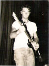 Clive Hooper of The Barbed Wire playing at a St. Johns School Dance