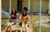 Taken 1971 at Changi Airport - Joyce Forfar with Joanne on her last day in Singapore