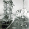 Fleet tanker Bussum discharging fuel oil at Pulau Bukum 10-1962