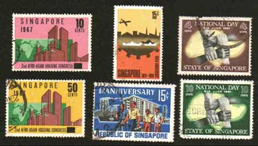 Singapore-Stamps
