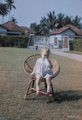 1963.  Tracy Rutledge
Photograph taken during our stay at Loreng M, Katong
Keywords: 1963;Tracy Rutledge
