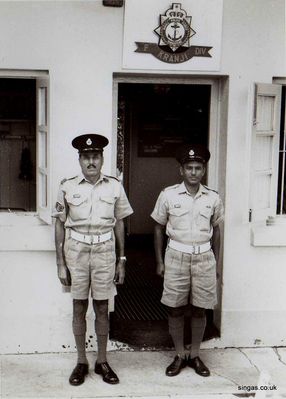 Sgt and Constable at Kranji Police hut
Keywords: Lucy Childs;Kranji Police hut
