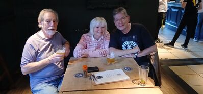 Mini Reunion - Newcastle 11th October 2025
Tony Taucher, Hilary Youngman and Mike Carpenter.
Keywords: Newcastle;Reunion;2025;Tony Taucher;Hilary Youngman;Mike Carpenter