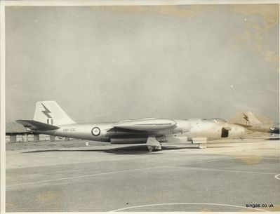 Canberra of 2 Sqdn RAAF
Keywords: RAF Tengah;Bill Gall;Canberra;2 Sqdn;RAAF