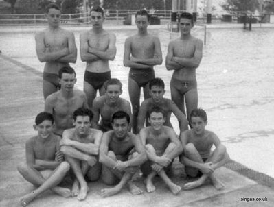 The Base Water Polo Team
The Base Water Polo Team.  Photo was taken at the HMS Terror base  pool, our home pool  was the Dockyard Swimming club
