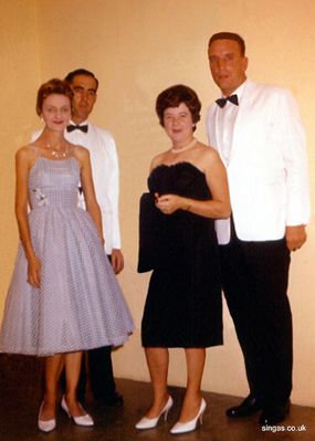Laura, Betty, Tom Smith and I. Christmas 1963,
Keywords: Thomas Crosbie;Laura Crosbie;Tom Smith;Betty Smith
