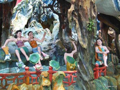 Tiger Balm Gardens
Chinese mythology story; the women are â€œspider spiritsâ€ who at one point are fantasising and celebrating about a world with no men!
Keywords: Tiger Balm Gardens