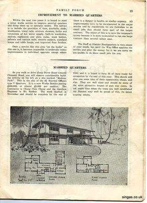 Family Forum Q1 1959
Family Forum Q1 1959

Information on Married Quarters including the construction Medway Park
Keywords: Medway Park;Family Forum;1959