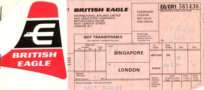 British Eagle Ticket
Keywords: British Eagle;Terry Buckle