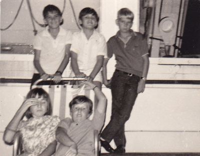 Not sure of these names but think it was taken on-board ship when they all left for England

