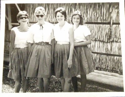 Alexandra Sec. Modern 1962 or 1963
Left to right are Pat Tait Sandra Jones Norma Wilson ( she was a friend and is on several other photos but without her full name ) and Carol Haddrell. Last day of summer term 62\63 ???
Keywords: Maureen Paxton;ASM;1962;Alexandra Sec. Modern;Pat Tait;Sandra Jones;Norma Wilson;Carol Handrell