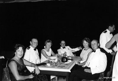 Jean, Pete & Ivy Brook
Jean, Pete & Ivy Brook, Jock, (two on right side of table unknown)
Keywords: Ivy Brook