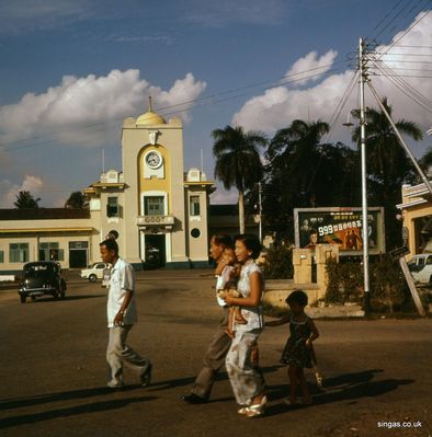 Johore Bahru railway station. 1962 
Keywords: Alan Mudge;Johore Bahru;railway station;1962