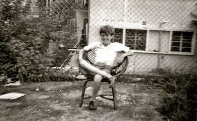 Andrew Cable
Andrew was in Singapore from 1966 to 1969.  He attended the RN School before moving up to Bourne Secondary School.  This photo is of him sitting in the garden at 54 Arab School Road.  His best friend at the time was Uda Suba.
Keywords: RN School;Andrew Cable