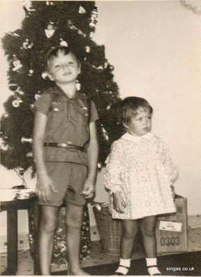 Christmas, Singapore. D and I aged 5 and 2.
Keywords: Lucy Childs