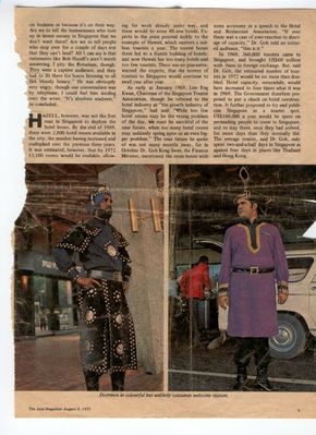 Hotel Doormen - Asia Magazine
Keywords: Asia Magazine;1970