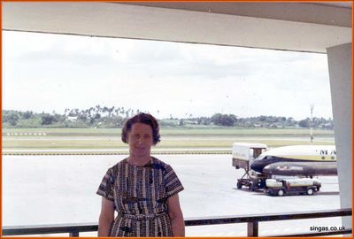 My grandmother
My grandmother (died 1983). Taken at Paya Lebar airport in January 1967 on her way back to UK after her monthâ€™s stay
Keywords: Paya Lebar;1967