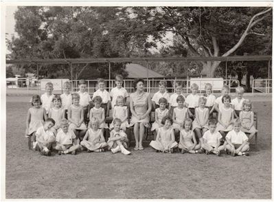 RN School Class One 17th December 1964
My thanks to Julie Appleyard for this photo and the next one.  Julie is front row third from the right. Julie  said "I think the blond boy second from left front row was called Lee ........."
Keywords: Julie Appleyard;RN School;1964