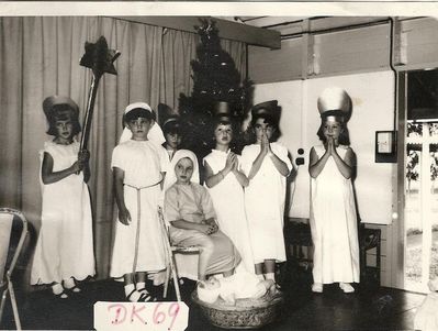 1966 Christmas play. Year 3
Thanks to Karen Wharton for these photos of the West Coast Infant School

1966 Christmas play. Year 3.
Keywords: West Coast Infants;Karen Wharton;1966;Christmas play;Year 3