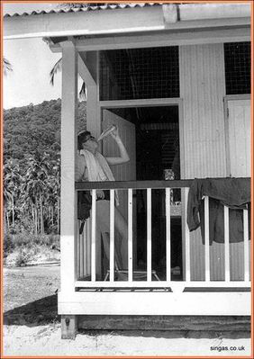 Field Trip to Pulau Tioman â€“ July 1967
Keith Gordon on balcony â€“ Tioman 1967
Keywords: Keith Gordon;1967;Pulau Tioman