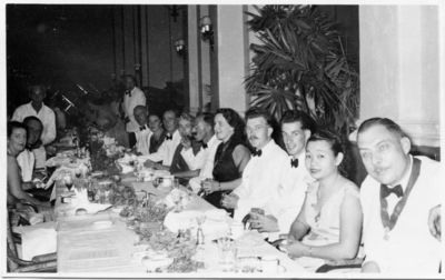 My parents at Raffles Hotel 1953
