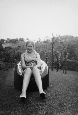 Me in my swanky blow up plastic chair ! - Island View - 1970
