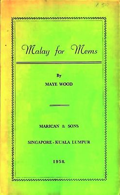 Malay for Mems published 1958
