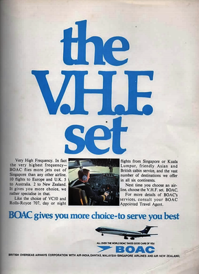 Magazine Advert
BOAC - the V.H.F. set
