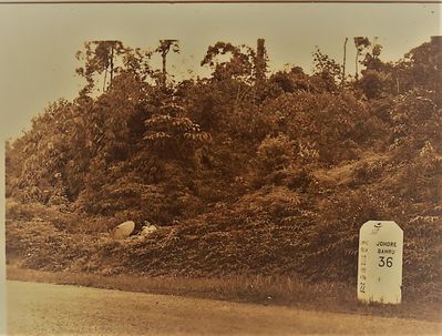 1949 to 1963
Milestone on Johore Road.
