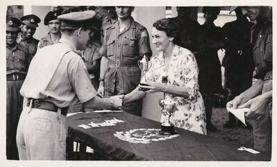 SGR inter-company regimental shooting competition day 1953 prize giving 02
