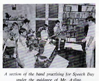 Bourne School - Gillman
A section of the band practising for Speech Day under the guidance of Mr Ayling. ( I am playing the clarinet with blonde hair in plaits )
Keywords: Valda Jean Thompson;Mr Ayling