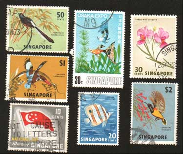 Singapore-Stamps
