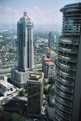 This photo taken from inside the Petronas Towers.
Keywords: Petronas Towers;Kuala Lumpur