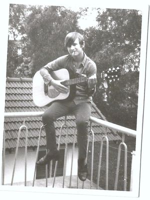 Shayne Terry 
Shayne on the balcony at Tom O'Brien's house on the Sussex estate.
Keywords: Shayne Terry;Tom O&#039;Brien;Sussex Estate