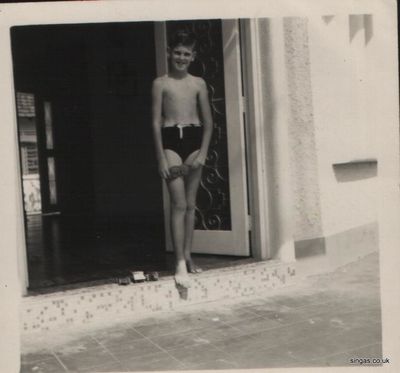 Yours truly posing in swimming togs 1958
Keywords: Neil McCart