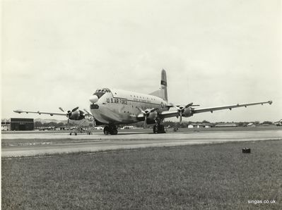 Visiting USAF Globemaster to RAF Tengah
Keywords: Bill Gall;RAF Tengah;Globemaster;USAF