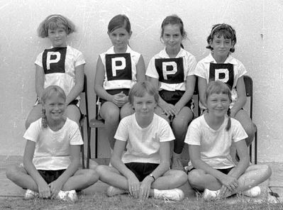 2nd Netball Team 1966
2nd Netball Team 1966

Front row is Susan Haywayd, Diane and Wendy Haugh.
Keywords: Bill Johnston;Wessex Junior;Pasir Panjang Junior;School;2nd Netball Team;1966;Susan Haywayd;Wendy Haugh;Diane Haugh