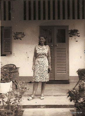 My mother outside our house in Seletar
My mother outside our house in Seletar
Keywords: Lambeth Walk;RAF Seletar