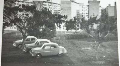 The view from our flat in Wessex Estate.Our car was the middle one
Keywords: Patricia Lovelock