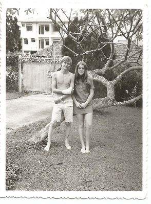 Ian and Mary
Taken during my final days in Singapore. I'd damaged my hand and wrist and spent about 7 weeks recovering at home. Can't remember Mary's surname, but she was from Dunfermline in Scotland.
Keywords: Ian Vale