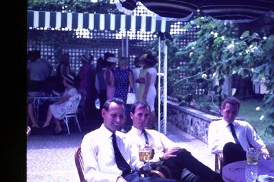 Brian G. Morley
My father, Brian Morley to the far right , middle is Phil and the left if Rufus.  Phil and Rufus were killed in a plane crash shortly after the photo was taken.
Keywords: Brian G. Morley;Singapore;1965;1967