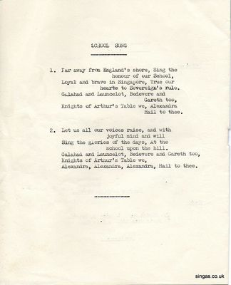 Page 3 - School Song
Alexandra SM School 1961 Speech Day Programme
Keywords: Alexandra SM School;1961;Speech Day;ASM