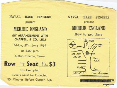 Naval Base Singers present 'Merrie England' in June 1969
Naval Base Singers present 'Merrie England' in June 1969
Keywords: Naval Base;1969;Trevor Cheesman