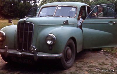 Our Car!
A 1951 Morris
We travelled over 10,000 miles in it
I remember that you could see the road through the floor in a few places!
Keywords: A 1951 Morris