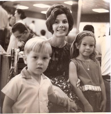 Changi Airport.  July 1967 Maria Chidgey and children Sandra, Ron await the return flight back to to the UK.
Keywords: Sandra Chidgey