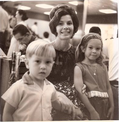 Changi Airport.  July 1967 Maria Chidgey and children Sandra, Ron await the return flight back to to the UK.
Keywords: Sandra Chidgey