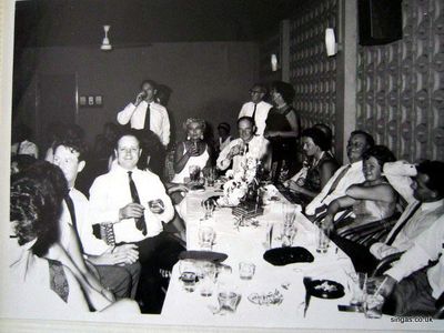 Cpt Launders (of HMS Forth)
Cpt Launders (of HMS Forth) and his wife at end of table, Vera Nimmo to his left, then Peter and Ivy Brook
Keywords: Cpt Launders;HMS Forth;Vera Nimmo