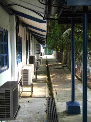 Bourne School 2006
A view along the other side of what I think was the old science block.  Note students have the luxury of air conditioning today!
Keywords: Bourne School;2006;Dave Papworth