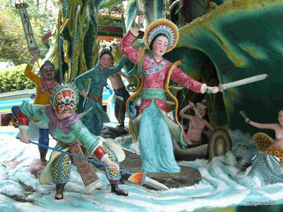 Tiger Balm Gardens
Closer view of the previous Chinese mythology battle scene
Keywords: Tiger Balm Gardens